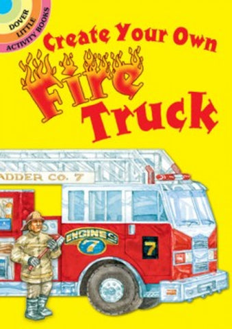 Create Your Own Fire Truck Sticker Little Activity Book