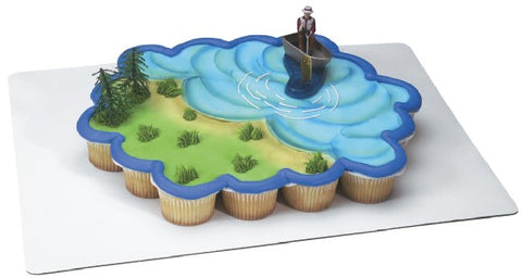Fisherman with Action Fish Cake Decorating Topper – Bling Your Cake
