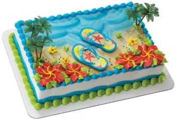 Summer Flip Flops Cake Topper