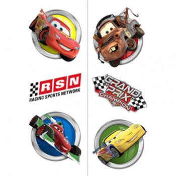 Disney Cars Grand Prix Dream Party Temporary Tattoos