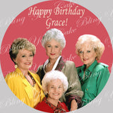 Golden Girls Edible Icing Sheet Cake Decor Topper