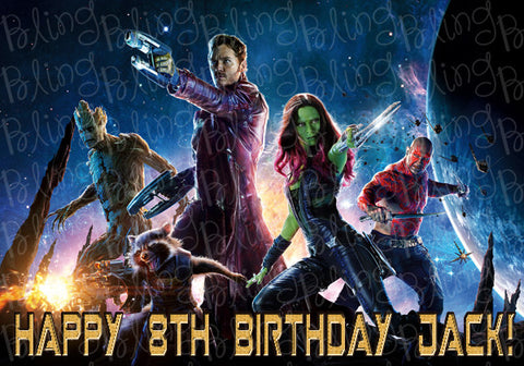 Guardians of the Galaxy Edible Icing Sheet Cake Decor Topper - GOTG1