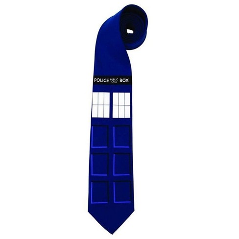 Doctor Who TARDIS Police Box Neck Tie Costume Accessory by Elope