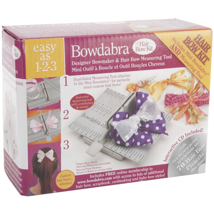Darice Bowdabra Hair Bow Maker and Craft Tool, Gray – Bling Your Cake