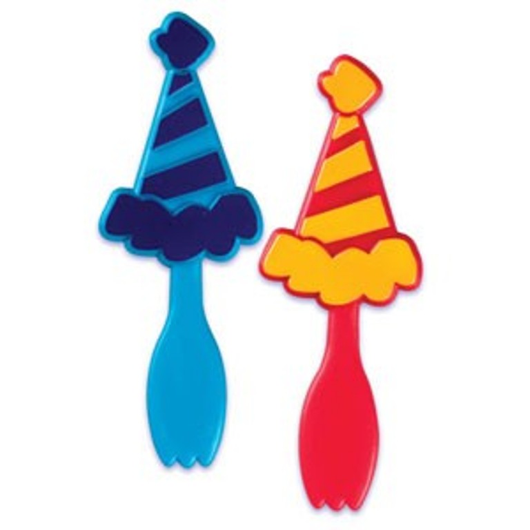 24 Party Hat Spoon Cupcake Picks