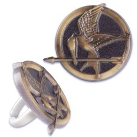 7 Hunger Games Logo Cupcake Rings