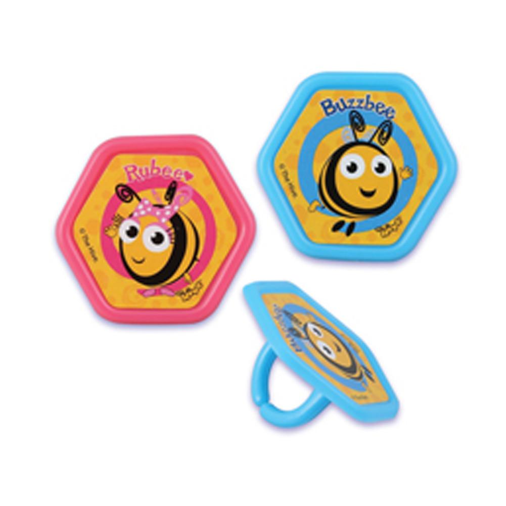 12 Disney Junior The Hive Buzzbee and Rubee Cupcake Rings