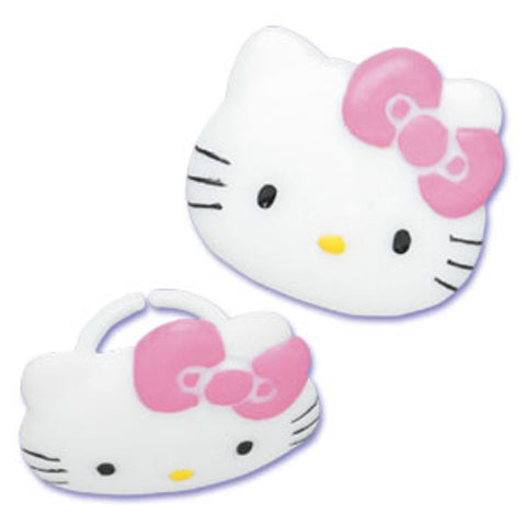 23 Hello Kitty Cupcake Topper Rings