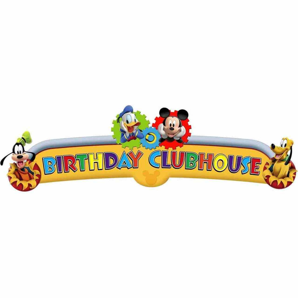 Mickey Mouse Clubhouse Playtime Birthday Party Decoration Banner