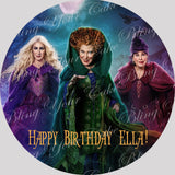 Hocus Pocus 2 Edible Icing Sheet Cake, Cupcake, & Cake Pop Decor Toppers - HP1