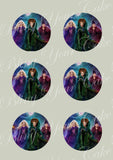 Hocus Pocus 2 Edible Icing Sheet Cake, Cupcake, & Cake Pop Decor Toppers - HP1