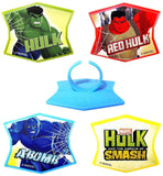 12 Incredible Hulk S.M.A.S.H. Hulk, Red Hulk & A Bomb Cupcake Rings