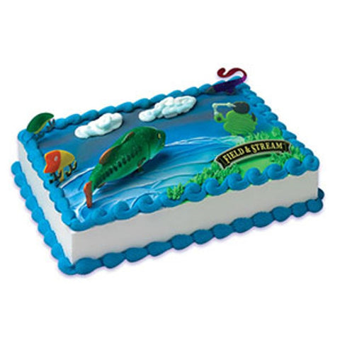 Field and Stream Bass Fish Cake Decor Topper
