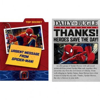 Spider Hero Spiderman Dream Party Invitations & Thank you Notes