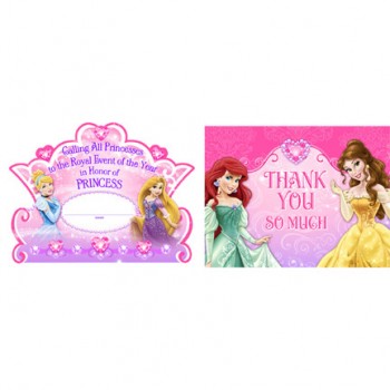Disney (VIP) Very Important Princess Dream Party Invitations & Thank you Notes