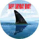Jaws Fin Edible Icing Sheet Cake Decor Topper - JAWS2