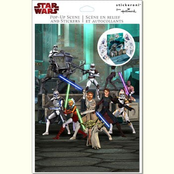 Star Wars The Clone Wars Pop Up Scene & Sticker Book