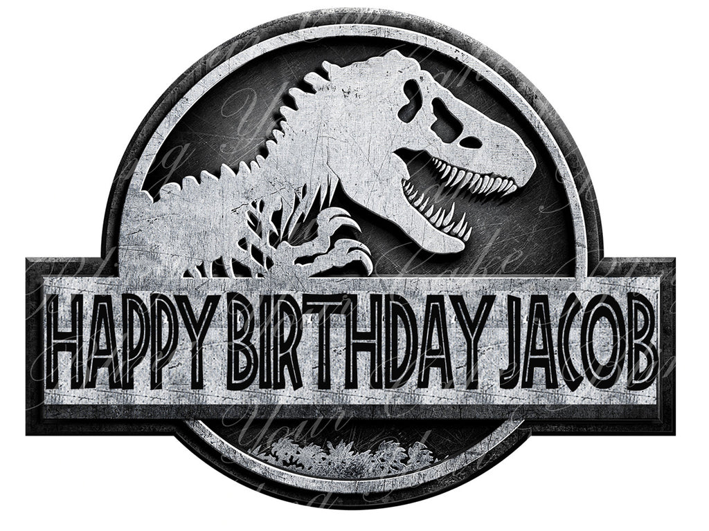 Jurassic World Edible Icing Sheet Cake Decor Topper - JW1