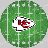 NFL Kansas City Chiefs Football Field Edible Icing Sheet Cake Decor Topper in your choice of size