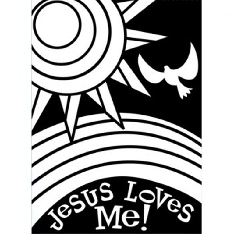 Jesus Loves Me Velvet Poster Craft