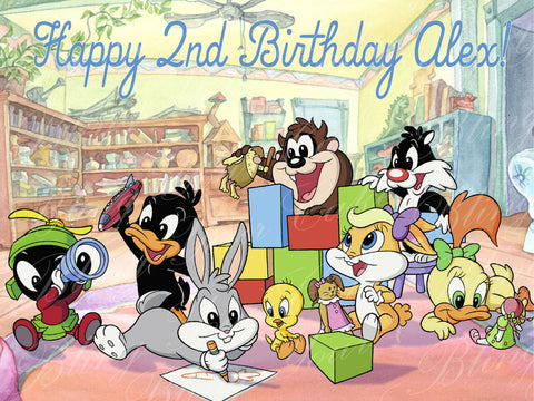 Baby Looney Tunes Edible Icing Sheet Cake Decor Topper