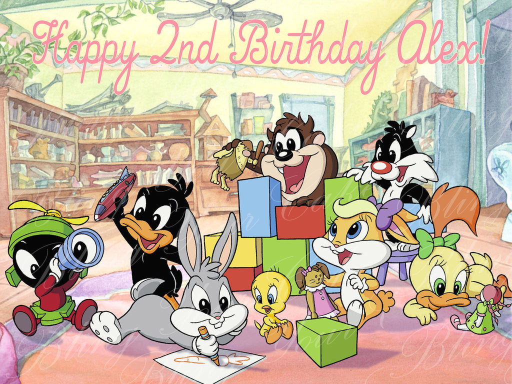 Baby Looney Tunes Edible Icing Sheet Cake Decor Topper