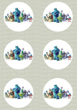 Monsters Inc Inspired Edible Icing Cupcake or Cookie Decor Toppers - MI2