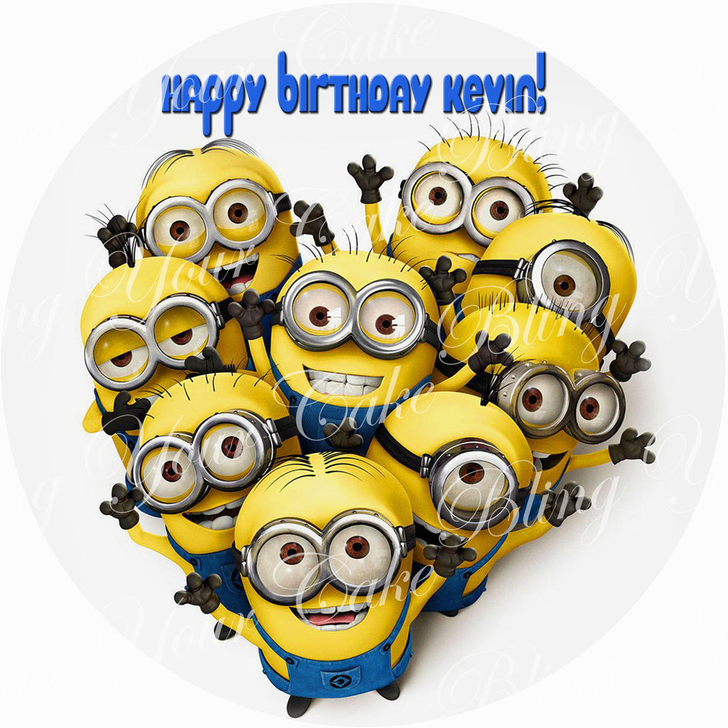 The Minions Edible Icing Sheet Cake Decor Topper - MIN4