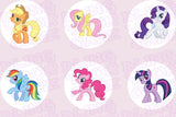 My Little Pony Mane 6 Edible Icing Sheet Cake Decor Topper - MLP1