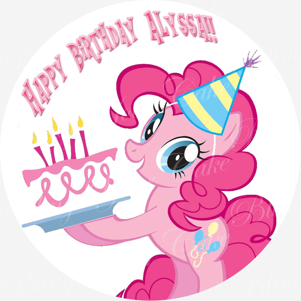My Little Pony Pinkie Pie Edible Icing Sheet Cake Decor Topper - MLP20