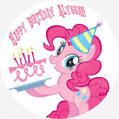My Little Pony Pinkie Pie Edible Icing Sheet Cake Decor Topper - MLP20
