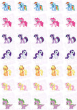 My Little Pony Mane 6 Edible Icing Sheet Cake Decor Topper - MLP1
