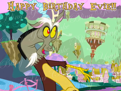 My Little Pony Discord Edible Icing Sheet Cake Decor Topper - MLP22