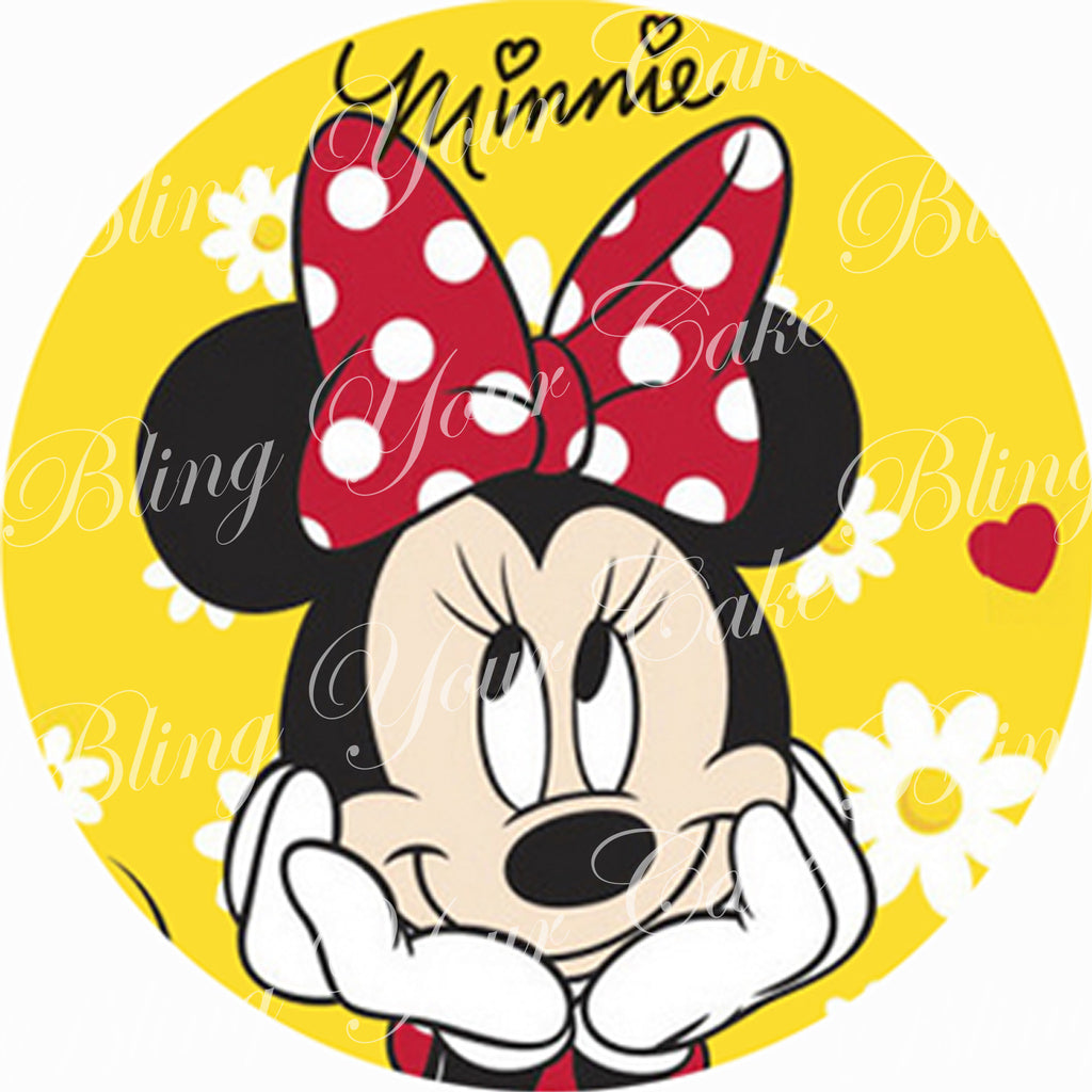 Disney Minnie Mouse Edible Icing Sheet Cake Decor Topper - MMF10