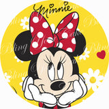 Disney Minnie Mouse Edible Icing Sheet Cake Decor Topper - MMF10