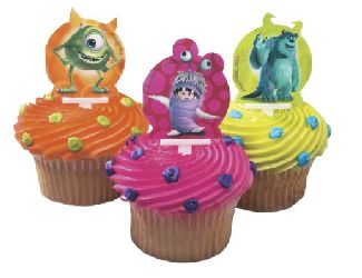12 Monsters Inc Mike, Sully, and Boo Cupcake Topper Picks