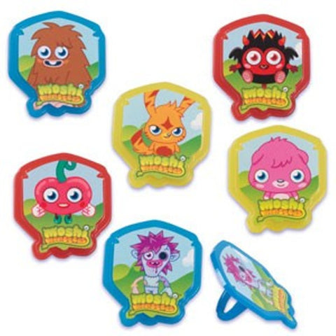 24 Moshi Monsters Cupcake Rings