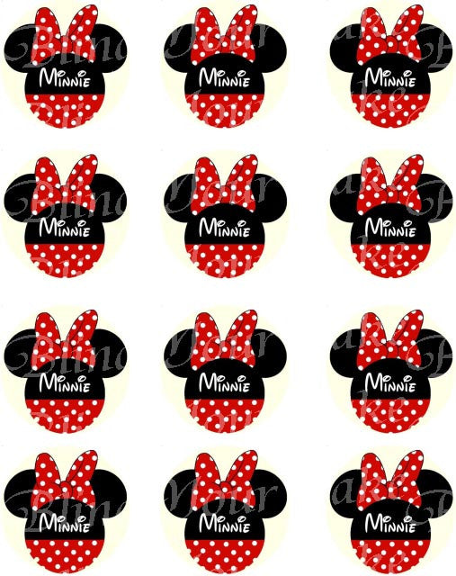 Minnie Mouse Printable Cupcake Toppers