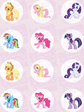 My Little Pony Mane 6 Edible Icing Sheet Cake Decor Topper - MLP1
