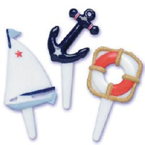 24 Nautical (Sailing) Cupcake Picks