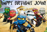 Lego Ninjago Edible Icing Sheet Cake Decor Topper - NIN1