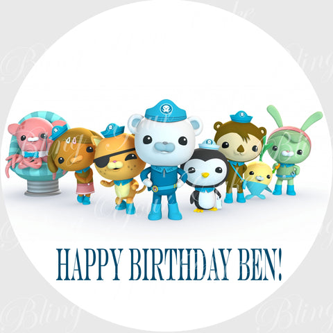 The Octonauts Edible Icing Sheet Cake Decor Topper - OCT3