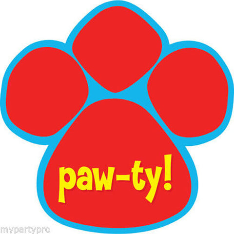 Paw-ty Time Puppy Paw Invitations