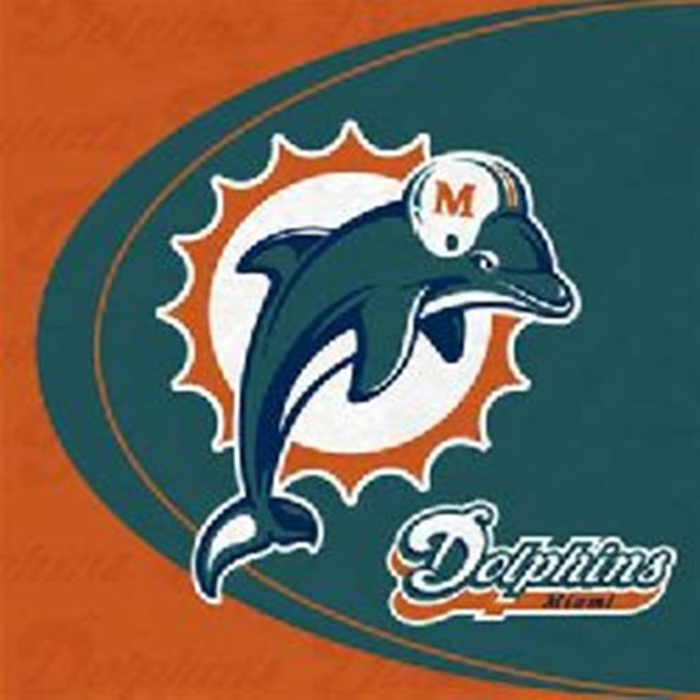 Miami Dolphins Luncheon Napkins