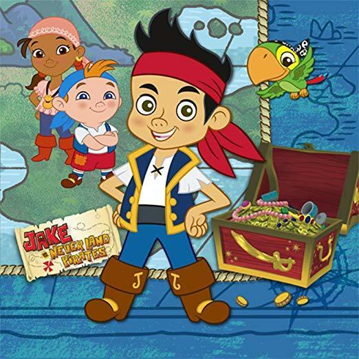 Jake and the Neverland Pirates Beverage Party Napkins