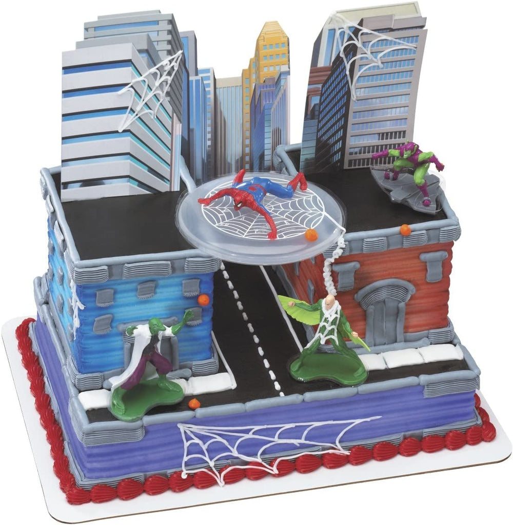 Spiderman Sneak Attack Cake Decor Topper Set