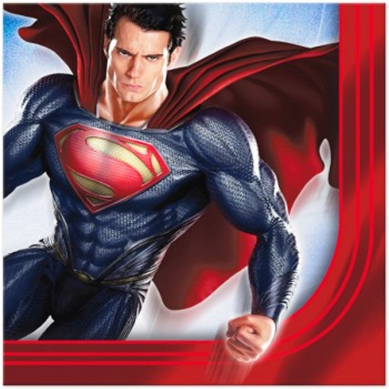 Superman Man of Steel Luncheon Napkins