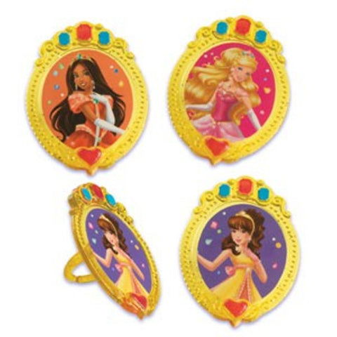 24 Princess Jeweliette Cupcake Rings