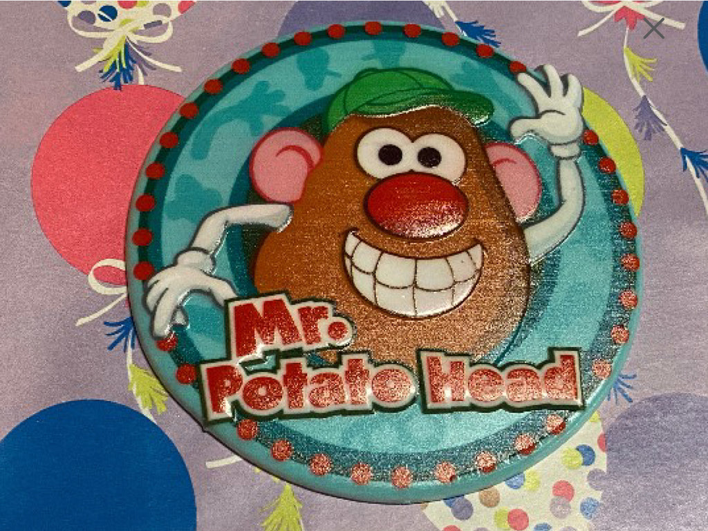 Mr. Potato Head Cake Decor Topper Plaque