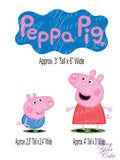 Peppa Pig & George Edible Icing Cake Decor Topper - PP5